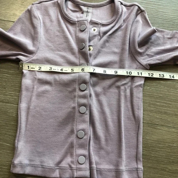 Outdoor Voices Earl Grey CozyRib Cropped Cardigan Womens Size XS - Picture 8 of 13